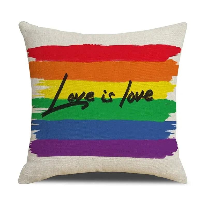 Gay Pride Pillow Cover