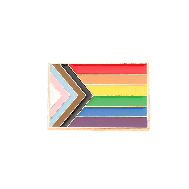 Celebrate Love and Diversity with Our Metal Hearts Pride Pin - Rainbow Gay Flag Lapel Pin for Progressive Decoration