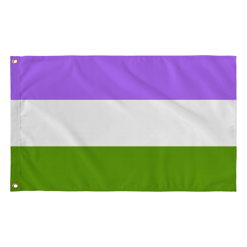 3 x 5 Foot Genderqueer Flag - Pride is Love
