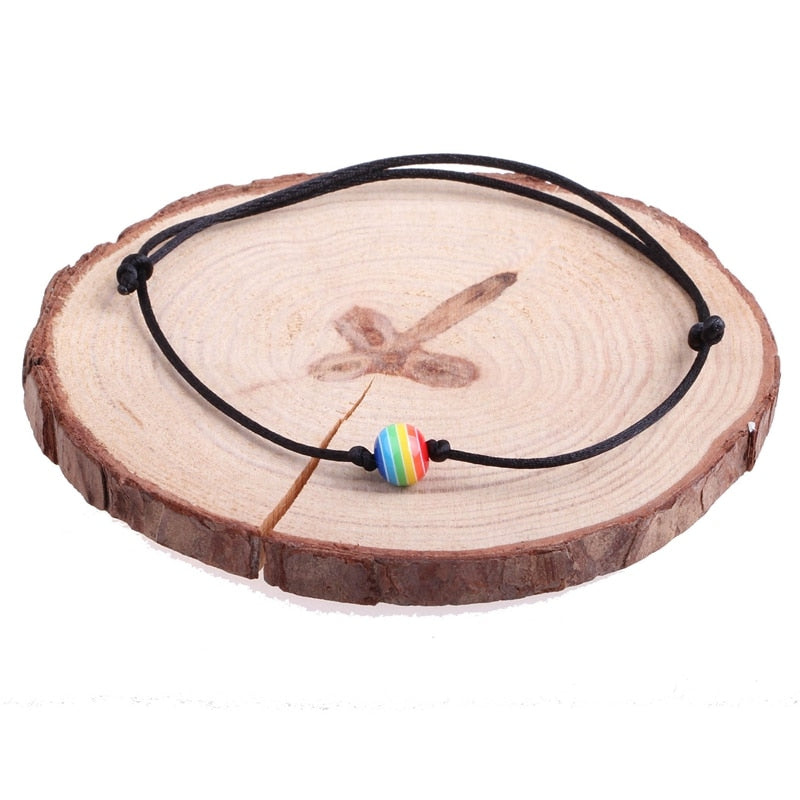 Rainbow Ankle Bracelet - Pride is Love
