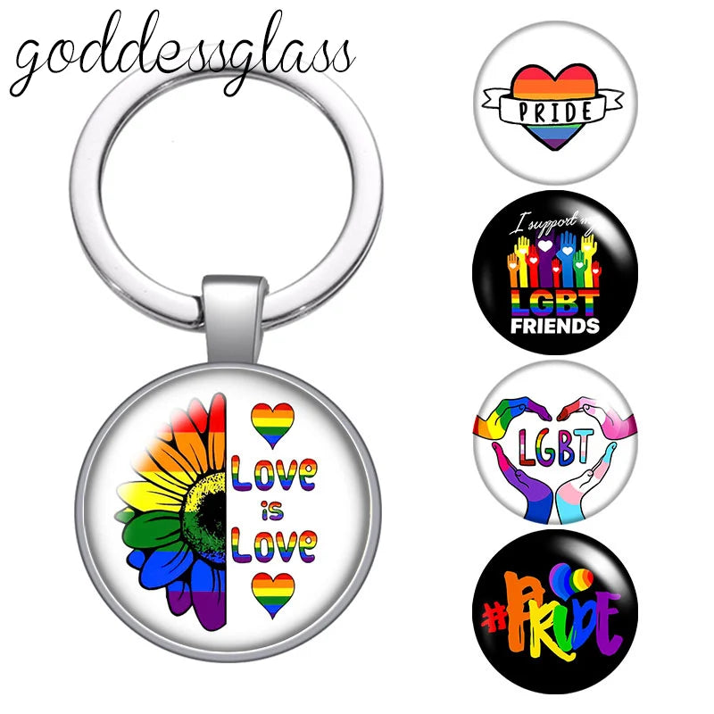 LGBT Love is love keychain, Bag Car key chain