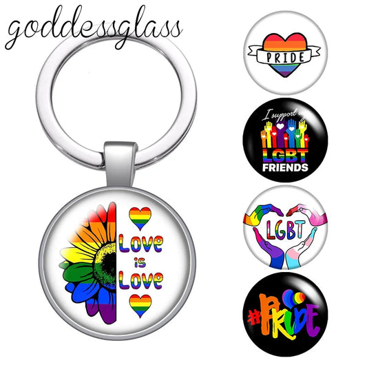 LGBT Love is love keychain, Bag Car key chain