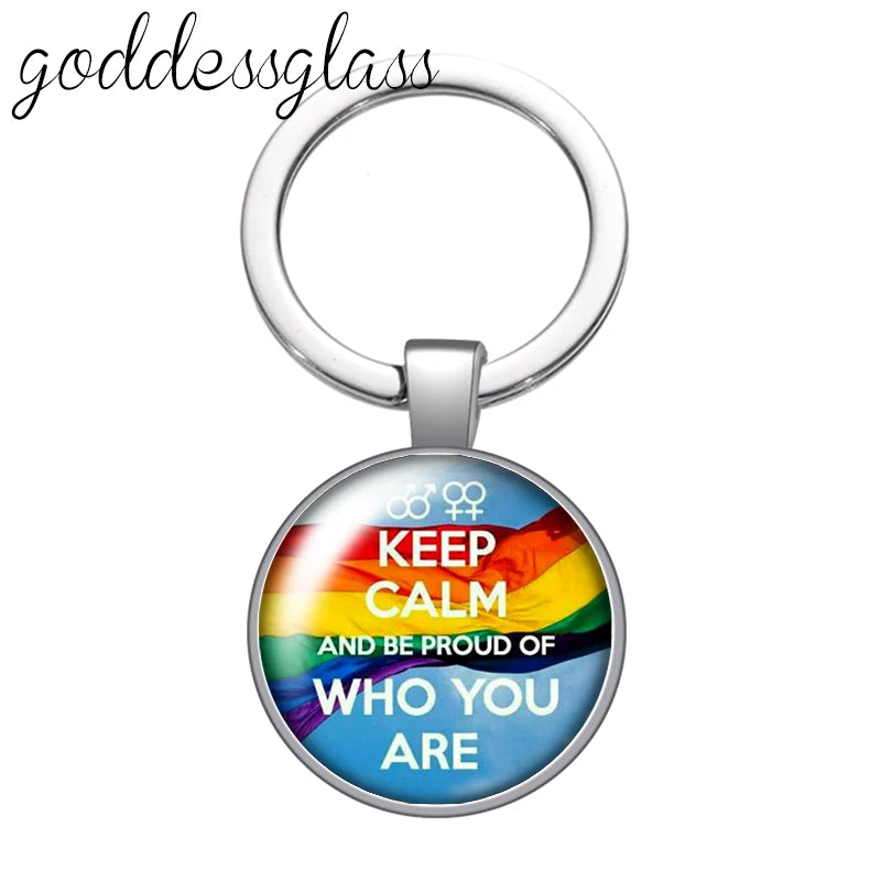 LGBT Love is love keychain, Bag Car key chain