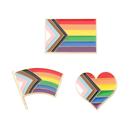 Celebrate Love and Diversity with Our Metal Hearts Pride Pin - Rainbow Gay Flag Lapel Pin for Progressive Decoration