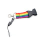 Durable Phone Lanyard Polyester Rainbow Color Detachable Hanging Key Holder Premium Carnival Quick Release Buckle LGBTQ Pride