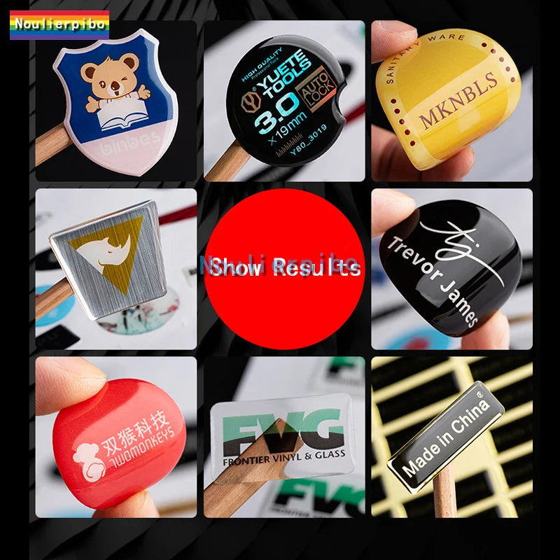 3D Resin Sticker Silicone Gel Decal