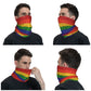 Faux Glitter Rainbow Pride Flag Bandana