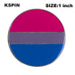 Bisexual Badge LGBTQ Bisexual  Pride Enamel Pin LGBT Heart Shape Badge Bisexual Pride Flag Shape Pins Brooches Jewelry