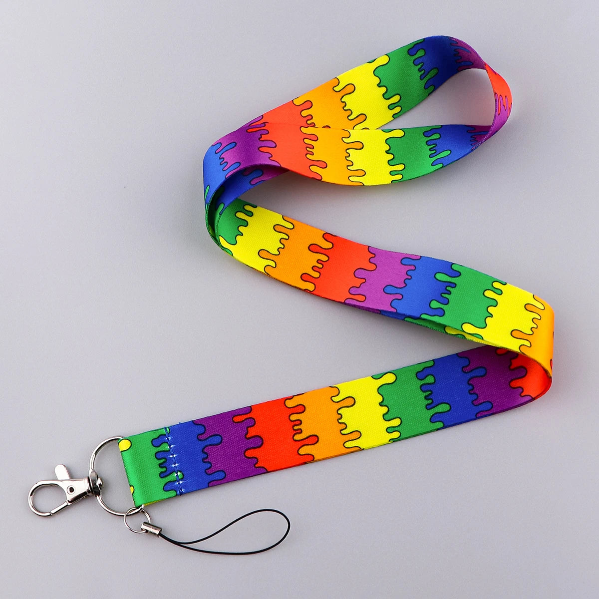 LGBT Love Is Love Rainbow Neck Strap Lanyards for Key ID Card