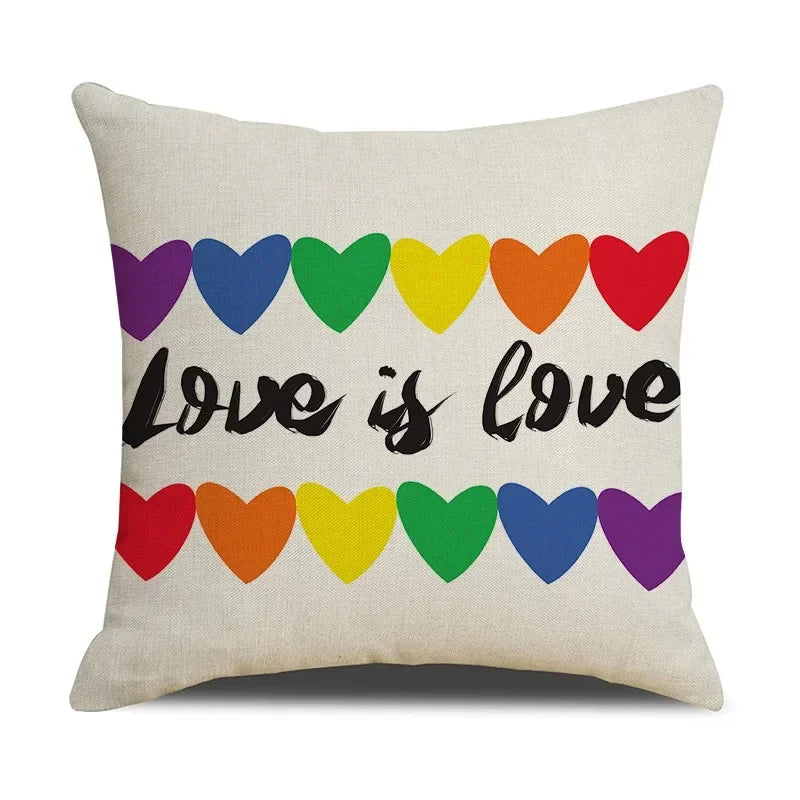 Gay Pride Pillow Cover