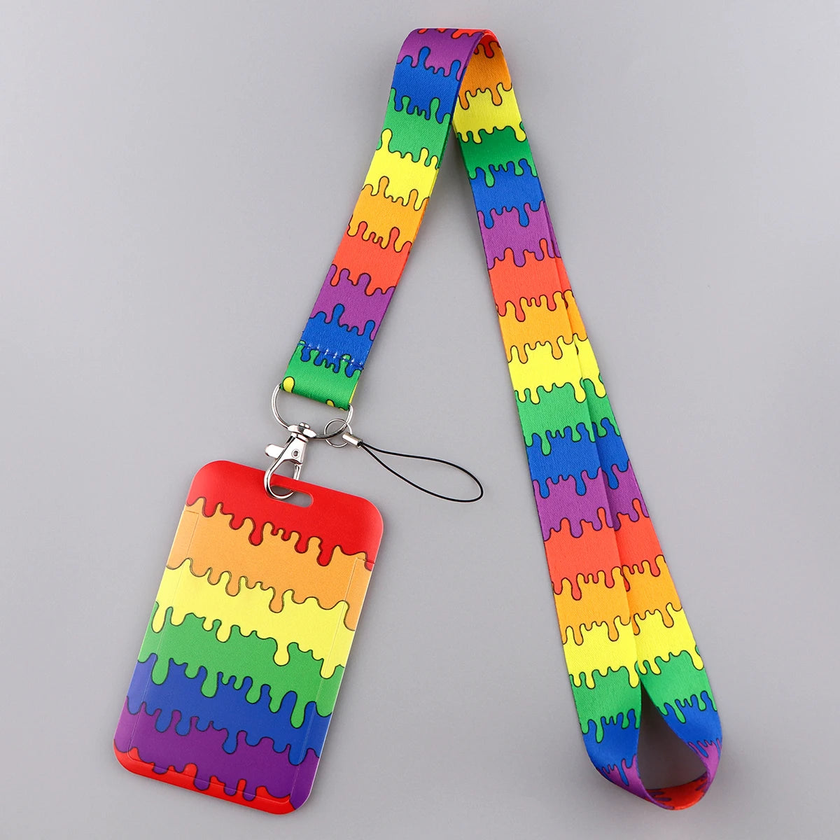 LGBT Love Is Love Rainbow Neck Strap Lanyards for Key ID Card