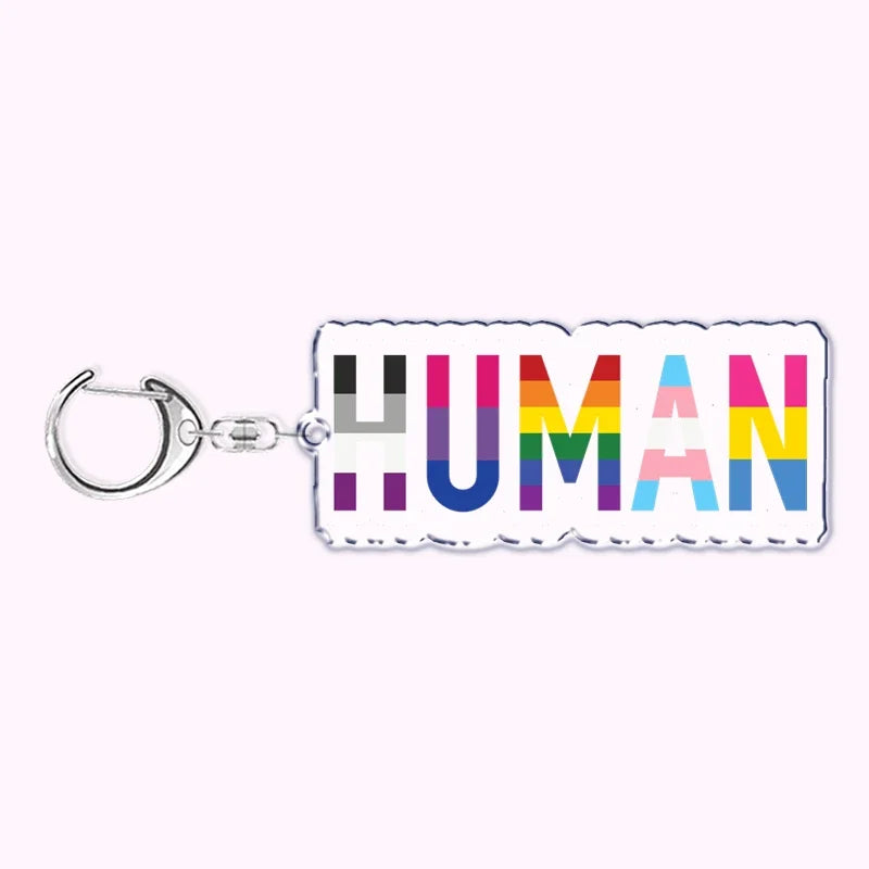 LGBT Rainbow Keychain for Accessories Bag