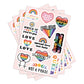 4pcs/pack Pride Rainbow Sticker's