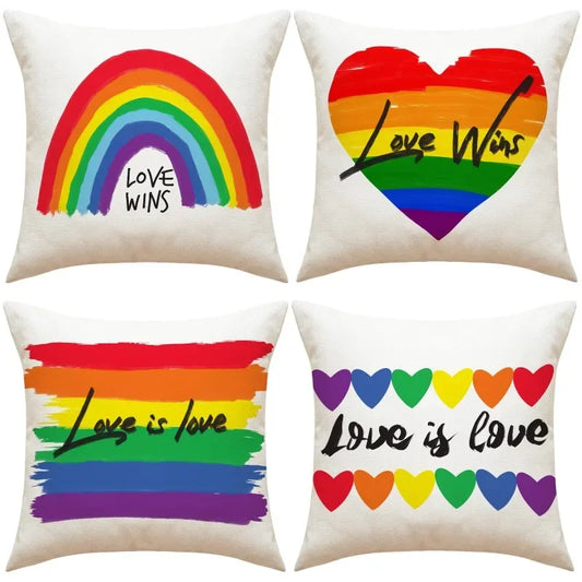 Gay Pride Pillow Cover