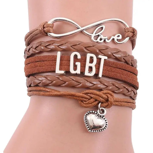 Pride Bracelet Braided Bracelets Adjustable Bracelet