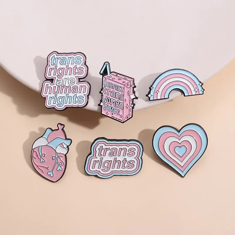 Trans Rights Are Human Rights Pin