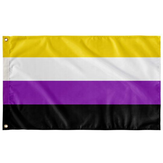 3 x 5 Foot Non-Binary Flag - Pride is Love